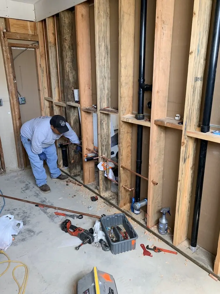Commercial rough-in plumbing for Trenchless Sewer Repair in Blacksburg